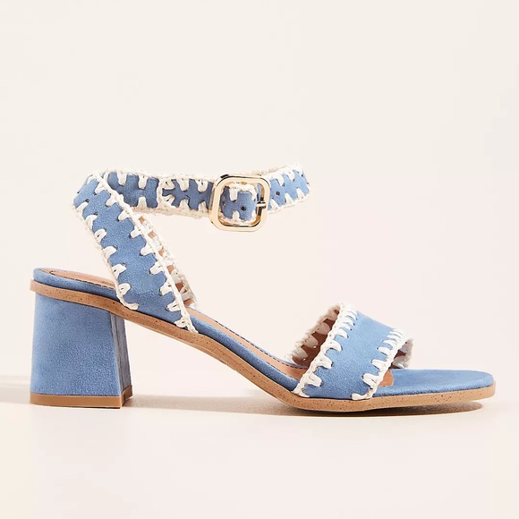 Anthropologie Matiko Melanie Leather Heel Sandals - Picture 2 of 10